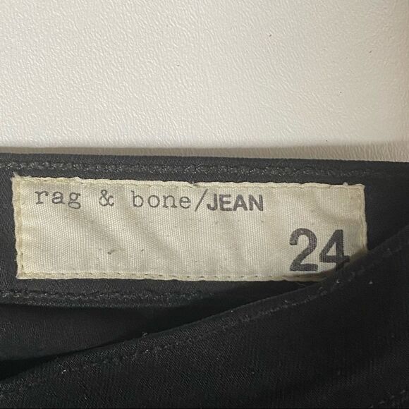 Rag & bone | Black High Rise Skinny Jeans - Picture 3 of 6